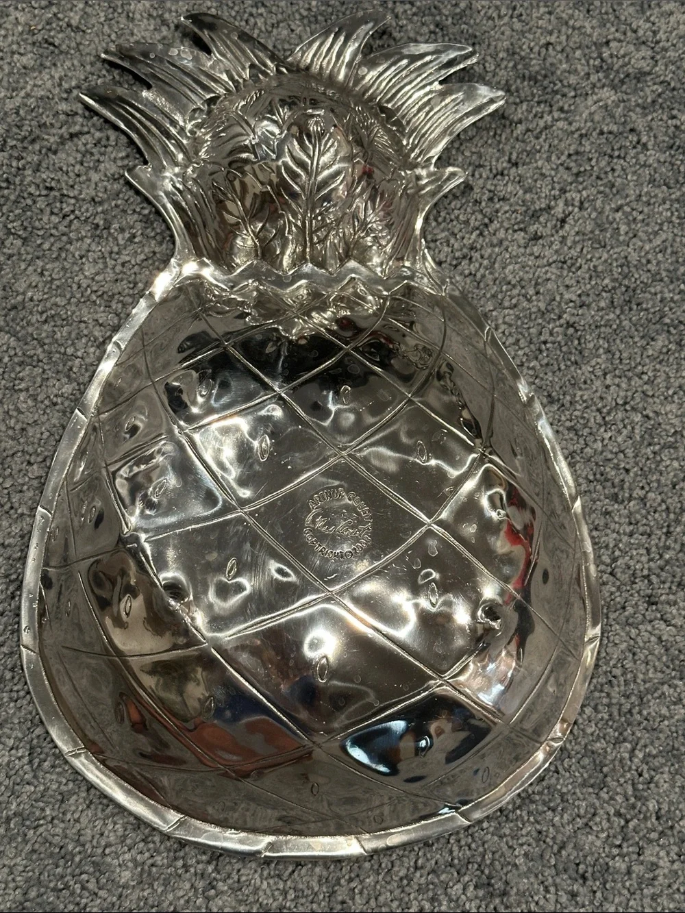 Arthur Court Polished Silver Pineapple Tray